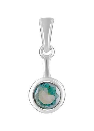 Серебряная подвеска высокогокачества с мистик топазом 0.58ct (2043546)