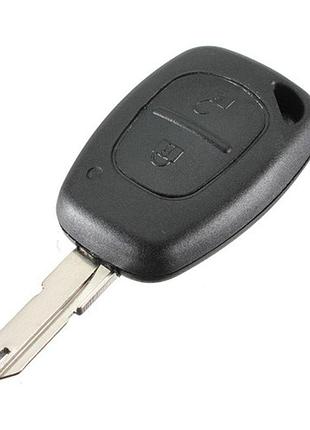 Ключ заготовка, корпус под чип, 2кн, renault opel, ne73