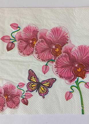 Серветки для декупажу орхідея