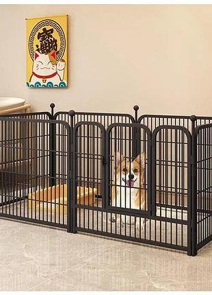 Металевий вольєр для цуценят springos 142 x 71 x 80 см