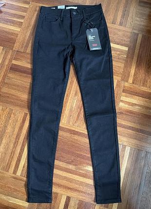 Нові оригінальні еластичні чорні жіночі джинси levi's 720 high rise super skinny 28/32 usa 🇺🇸