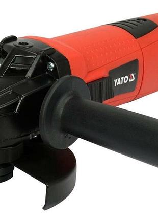 Шлифмашина угловая от сети 230 в yato ø= 125/22 мм. p= 1700 вт, регул. оберт 2850-10500 об/хв, м14