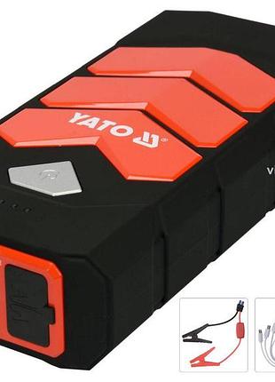 Пускова батарея li-pol yato ємність 9 аг, 200/400 а, вихід: 12 в, 3,5 а, через usb: 5в, 2а [10]