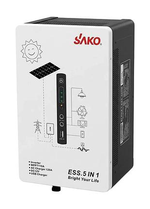 Система резервного живлення (інвертор та батарея) sako alpha-ess-500w/1kwh настінна. потужність 500 вт, енергоємність 1004.8