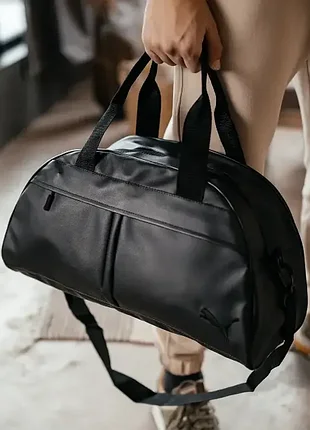 Спортивная кожаная сумка puma, сумка в зал, сумка мужская пума 6
