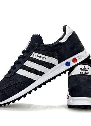 Чоловічі кросівки adidas la trainer dark grey white