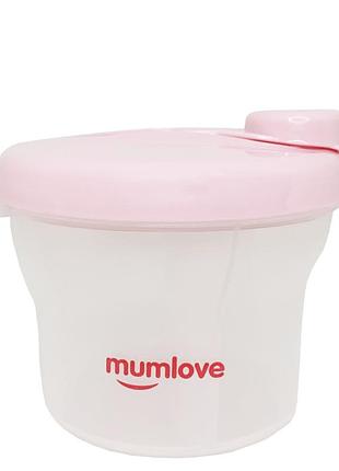 Контейнер для сухої суміші mumlove mgz-0115(pink) 200 мл | maxisvit