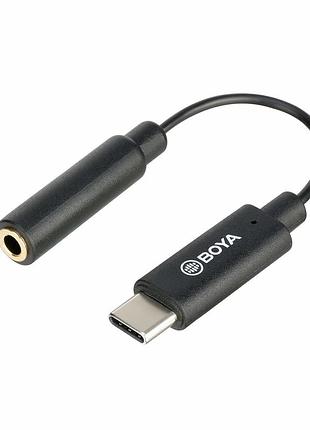 Перехідник jack 3.5 на usb type-c boya by-k4