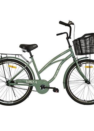 Велосипед st 26" spark city vista рама 17" оливковый (240016)