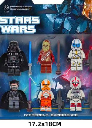 Набір фігурок лого harry potter 6 шт., іграшкові герої персонажі гаррі поттер lego star wars