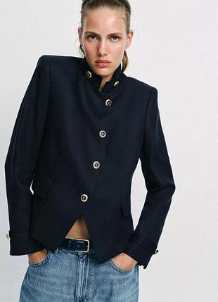 Блейзер жіночий синій zara new