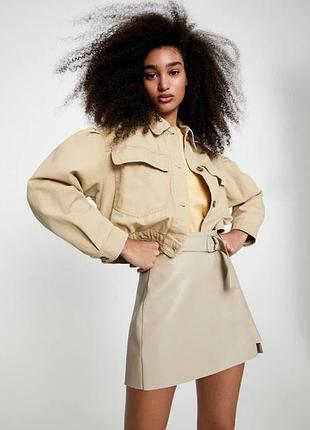 Вкорочена куртка pull&bear , бавовна