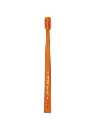 Зубная щетка curaprox cs 5460 ultra soft, d 0,10 мм 05 зубная щетка оранжевая/щетина оранжевая