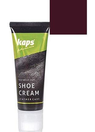 Крем для взуття kaps shoe cream 75ml 111 бордовий