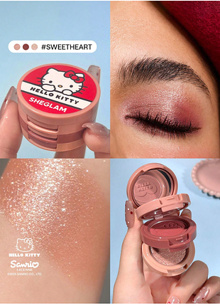 Тени-стек sheglam hello kitty darling dear - sweetheart (5984)