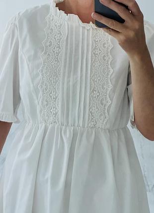 Плаття сукня сарафан zara з мереживом та вишиванкою