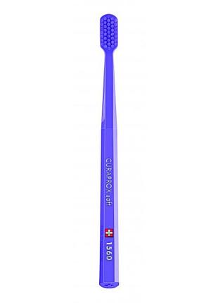 Зубная щетка curaprox cs 1560 soft, d 0,15 мм 12 зубная щетка фиолетовая/щетина лиловая