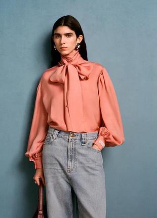 Блузка с галстуком willy chavarria x zara