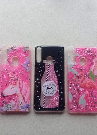 Чохол рідкі блискітки для huawei p smart plus