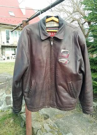 Кожаная куртка brando london xl-xxl