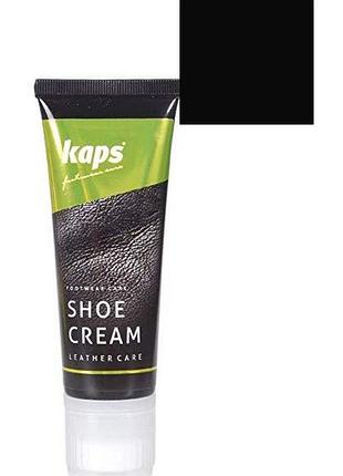 Крем для обуви kaps shoe cream 75ml 118 черный(ps)