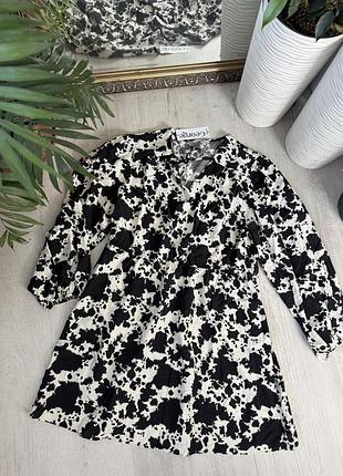 Нова чорно-біла сукня з анімалістичним принтом george ( xl -xxl)