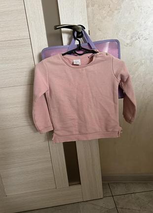 Худі для дівчинки, zara, 104см, розового кольору