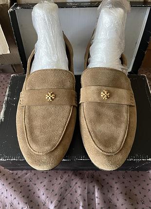 Замшевые мокасины tory burch большого размера