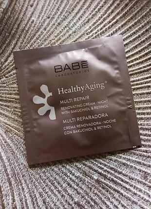 🔥babe laboratorios healthy aging multi repair renovating cream нічний мультивідновлюючий крем з антивіковим комплексом