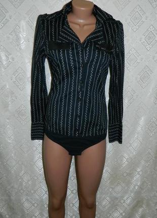 Сорочка блуза комбідрес чорна розмір 42 - 44 dept