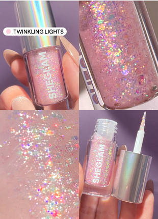 Жидкая подводка-глитер sheglam insta-party - twinkling lights (5987)