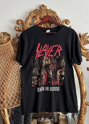 Футболка рок мерч slayer