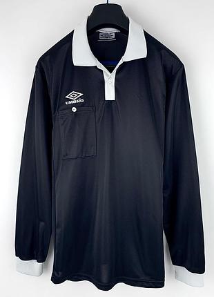 Чоловіча спортивна кофта-поло на манжетах з коміром umbro розмір l