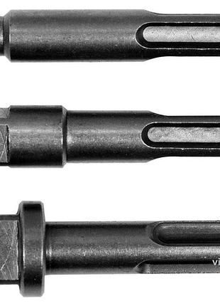 Держатели-адаптеры торцевых головок yato : sds+ - квадрат 1/4", 3/8", 1/2", 3 шт. [20/100]