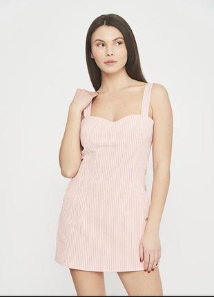 Смугастий ромпер жіночий (комбінезон) bershka
