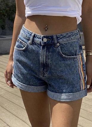 Джинсові шорти pull&bear 34 xs сині