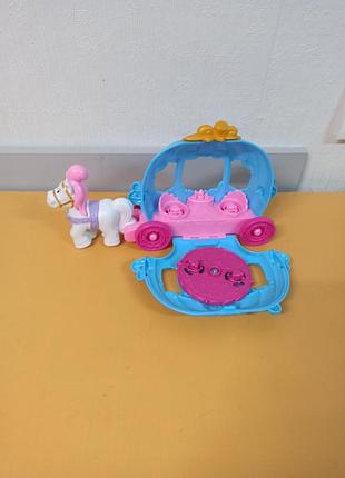 Игровой набор карета fisher-price little people disney princess cinderella's danceing carriage