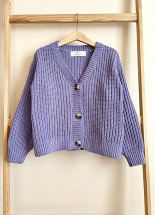 Кардиганчик на дівчинку з плюшевої нитки 🧵 від h&m, 4-6 років