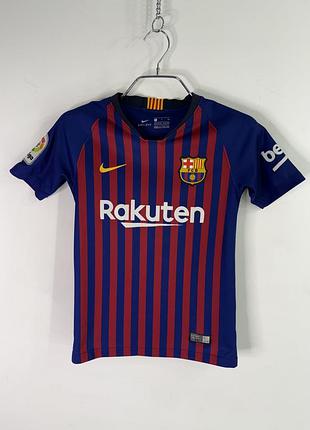 Nike fc barcelona 2017/18 la liga  kids jersey 8/9 yrs s size