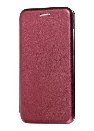 Чехол книжка для oppo a76 марсала