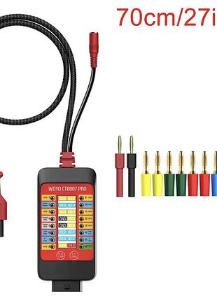 Ctb007 pro разъёмный короб obd2 с жк-дисплеем 16pins vrms, тестирование эбу woyo