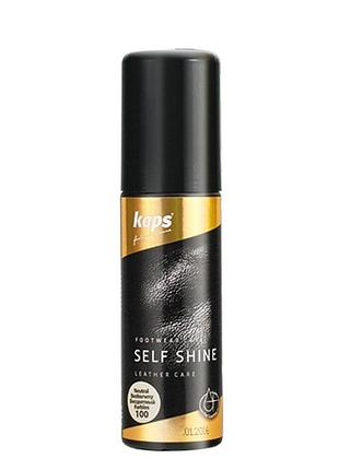 Крем краска для обуви kaps self shine 75 ml темно коричневые