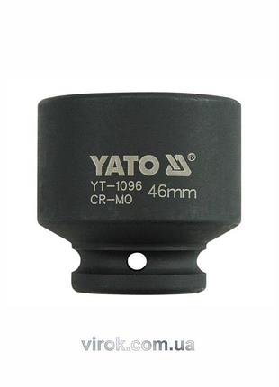 Головка торцева ударна 6-гранна yato : квадрат 3/4", м= 46 мм, l= 62 мм [3/12]