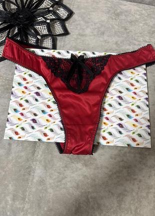 Шовкові червоні трусики valisere soirée boudoir tan