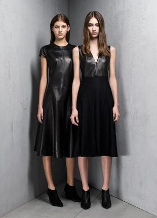 Шикарное платье премиального бренда reiss 100% кожа оригинал