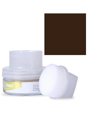 Делікатний крем для взуття kaps delicate cream) 50 ml, з аплікатором 139 середній коричневий