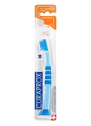 Зубна щітка curaprox ccs baby (від 0 до 4 років) синій/ синій