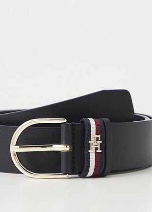 Tommy hilfiger denton enamel flag leather belt оригинал пояс,ремень,ремінь,ремінець