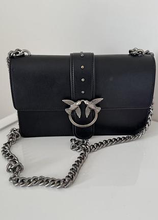 Жіноча сумка pinko love bag пінко велика чорний колір
