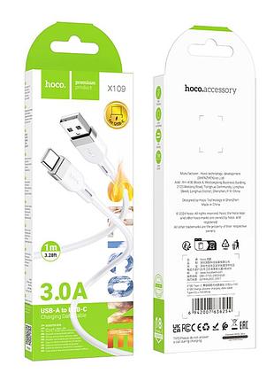 Кабель hoco x109 silicone type-c 3a 2